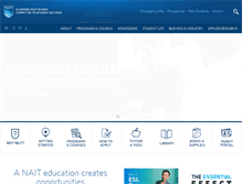 Tablet Screenshot of nait.ca